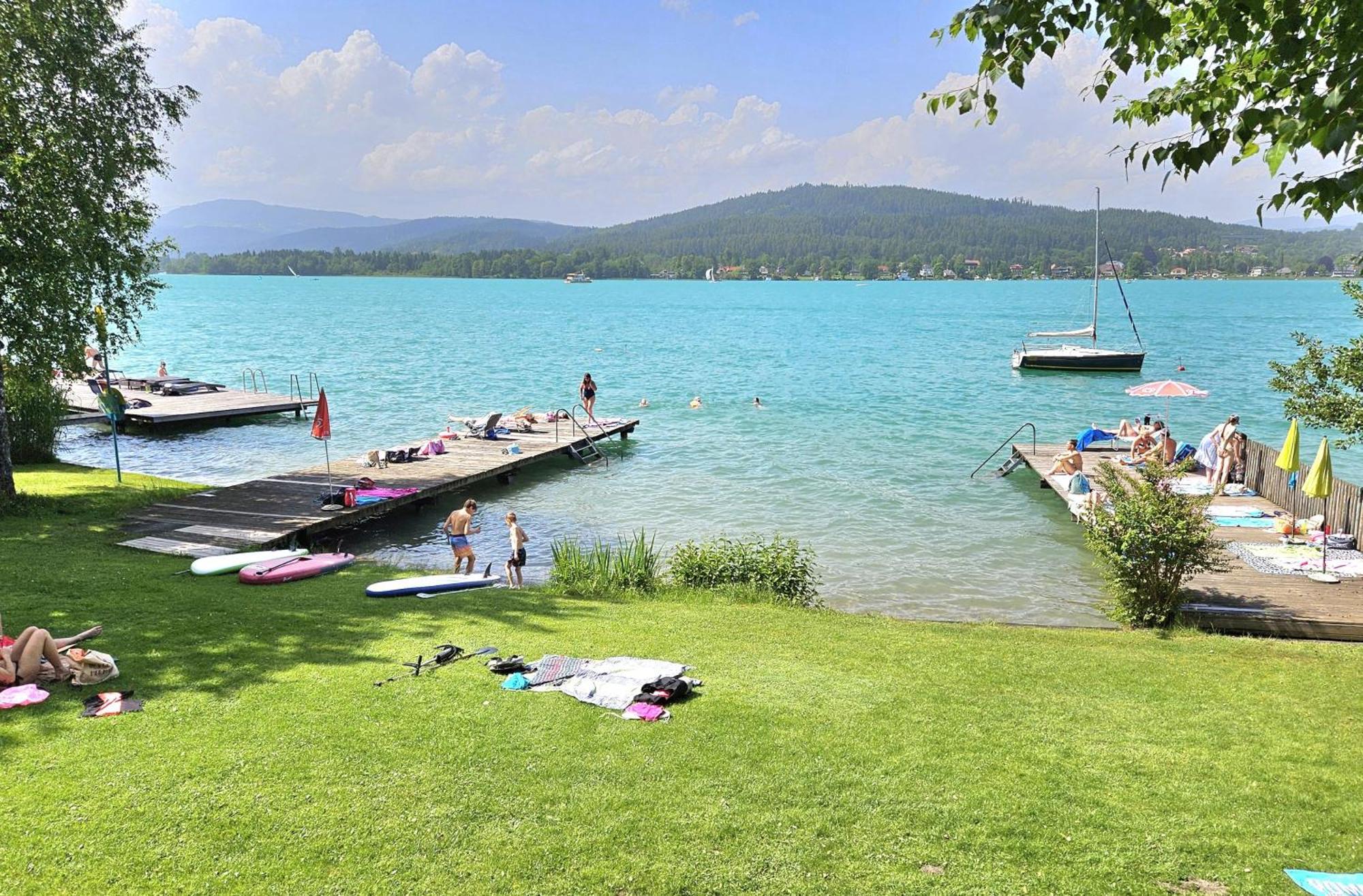 "Casa Antonio" 3 Gehminuten Strandbad Sekirn, Inkl Seezugang Esterno foto